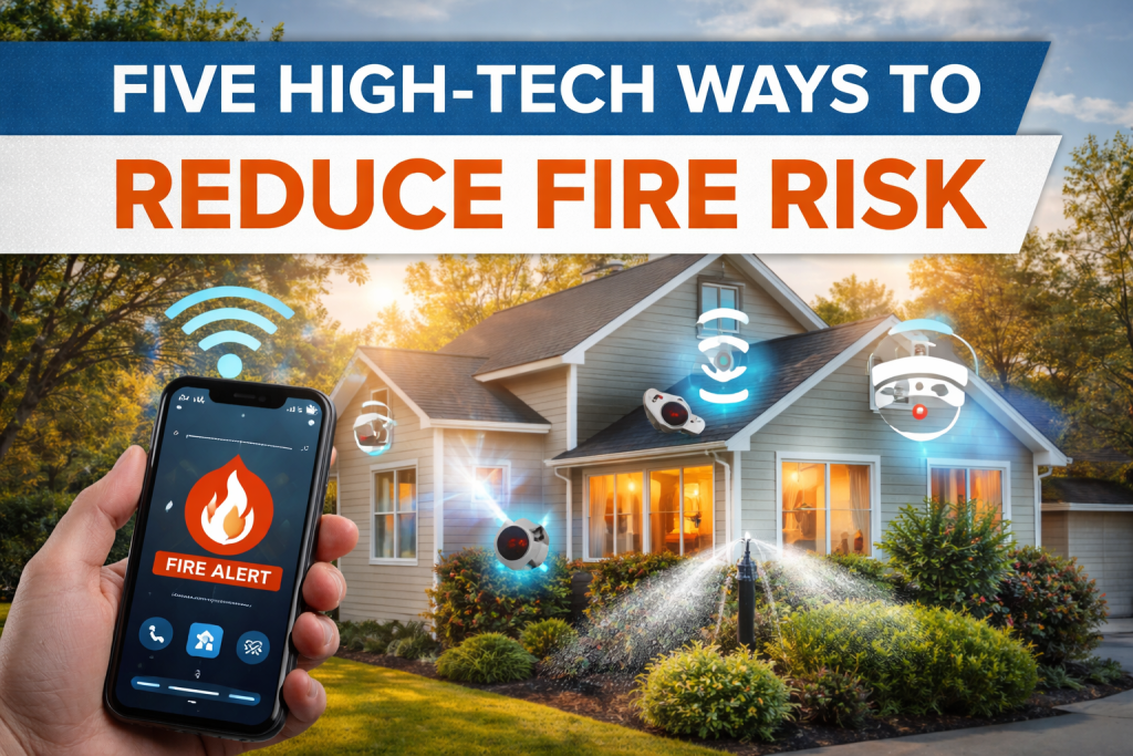 alt="Homeowners insurance fire prevention using smart home technology"
